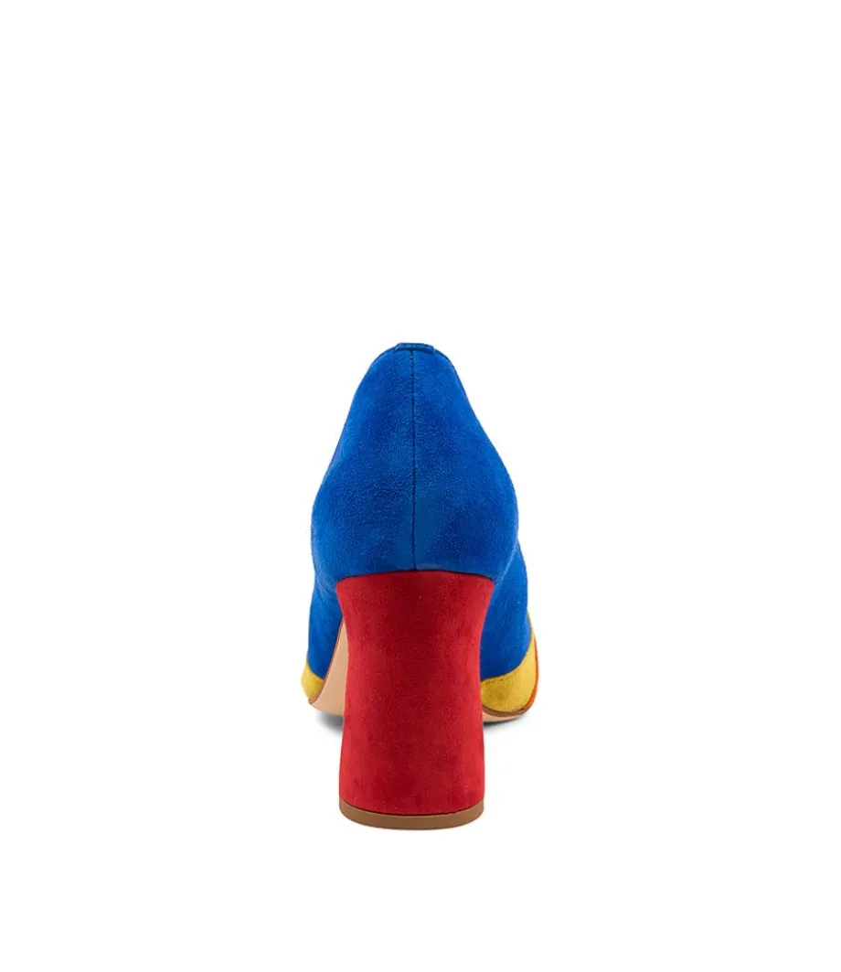 Kisha Bright Multi Suede