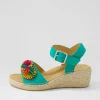 Kishop Xw Emerald Multi Sandals