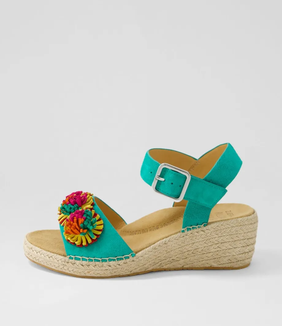 Kishop Xw Emerald Multi Sandals