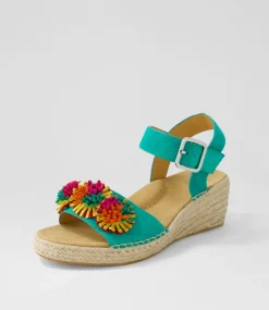 Kishop Xw Emerald Multi Sandals
