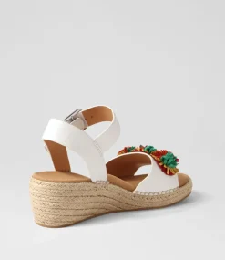 Kishop Xw White Multi Sandals
