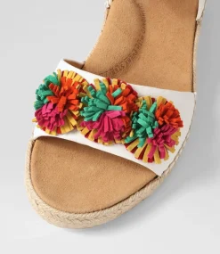 Kishop Xw White Multi Sandals