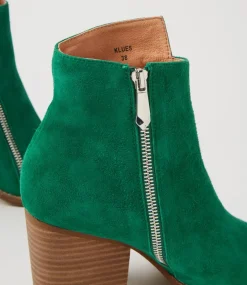 Klues New Emerald Suede Ankle Boots