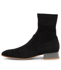 Klutch Black Pewter Microsuede Ankle Boots