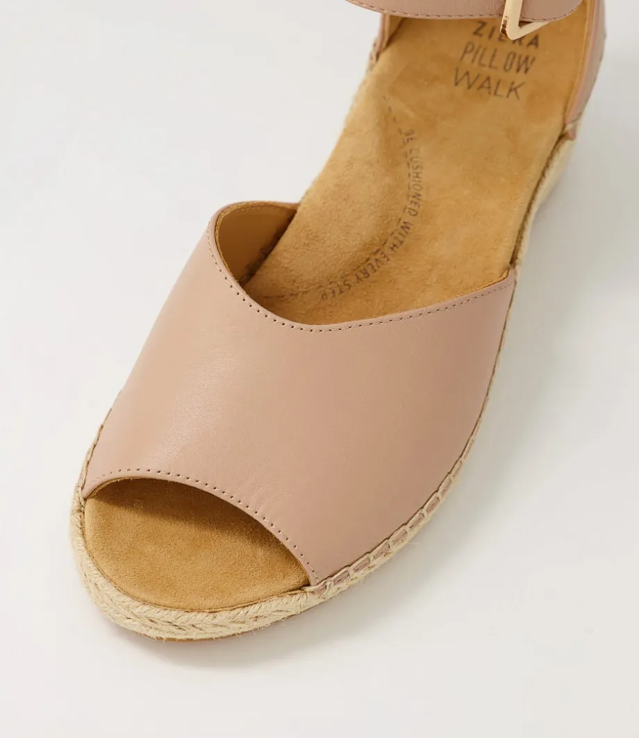 Koen Xw Blush Leather Espadrilles