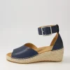 Koen Xw Navy Leather Espadrilles