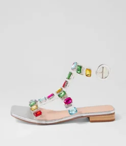 Kosire Silver Bright Multi Sandals