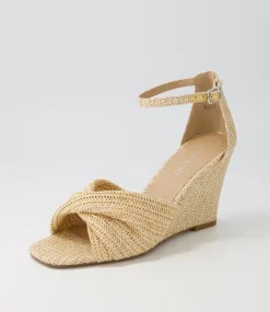 Kotio Ivory Syn Raffia Espadrilles