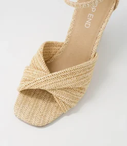 Kotio Ivory Syn Raffia Espadrilles