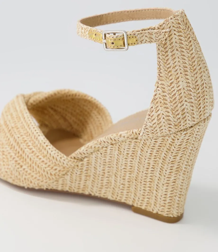 Kotio Ivory Syn Raffia Espadrilles