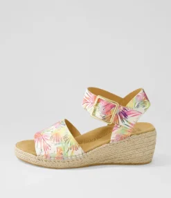 Kraig Xw Multi Palms Leather Sandals