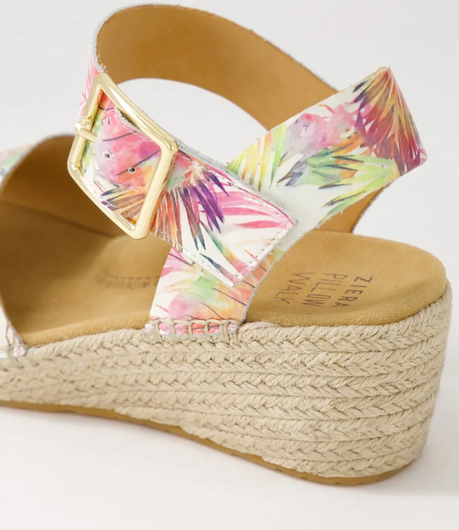 Kraig Xw Multi Palms Leather Sandals
