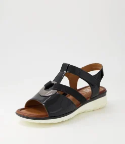 Kreta 24 Black Leather Sandals