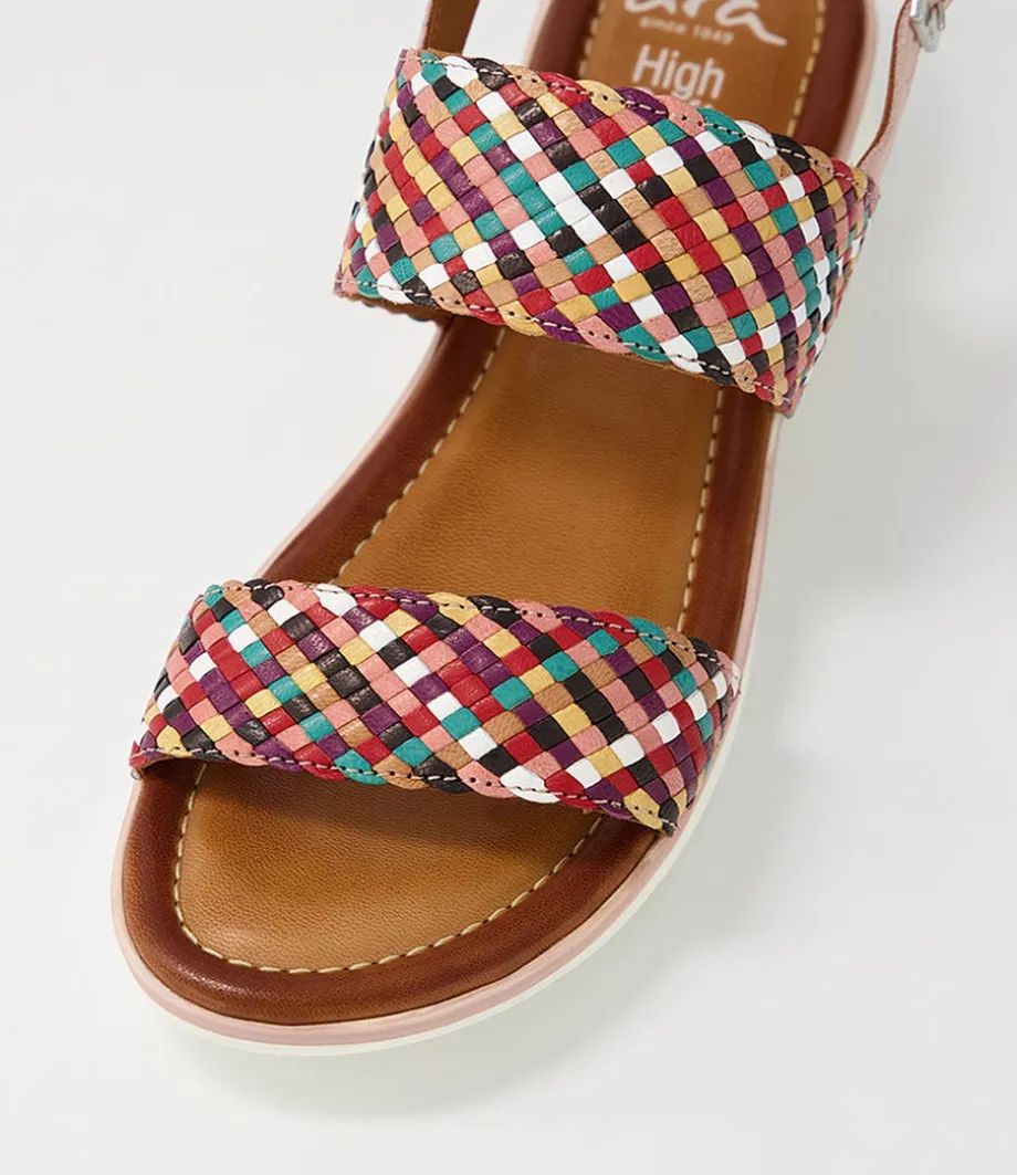 Kreta 02 Green Multi Leather Sandals