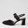Kubens Black Suede Heels