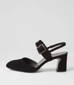 Kubens Black Suede Heels