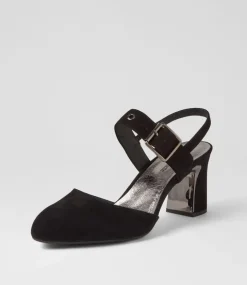 Kubens Black Suede Heels