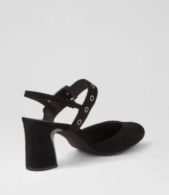 Kubens Black Suede Heels