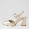 Kubens Champagne Leather Heels