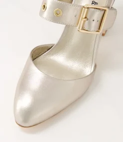 Kubens Champagne Leather Heels