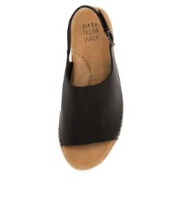 Kyrin Xw Black Leather Espadrilles