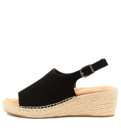 Kyrin Xw Black Suede Espadrilles