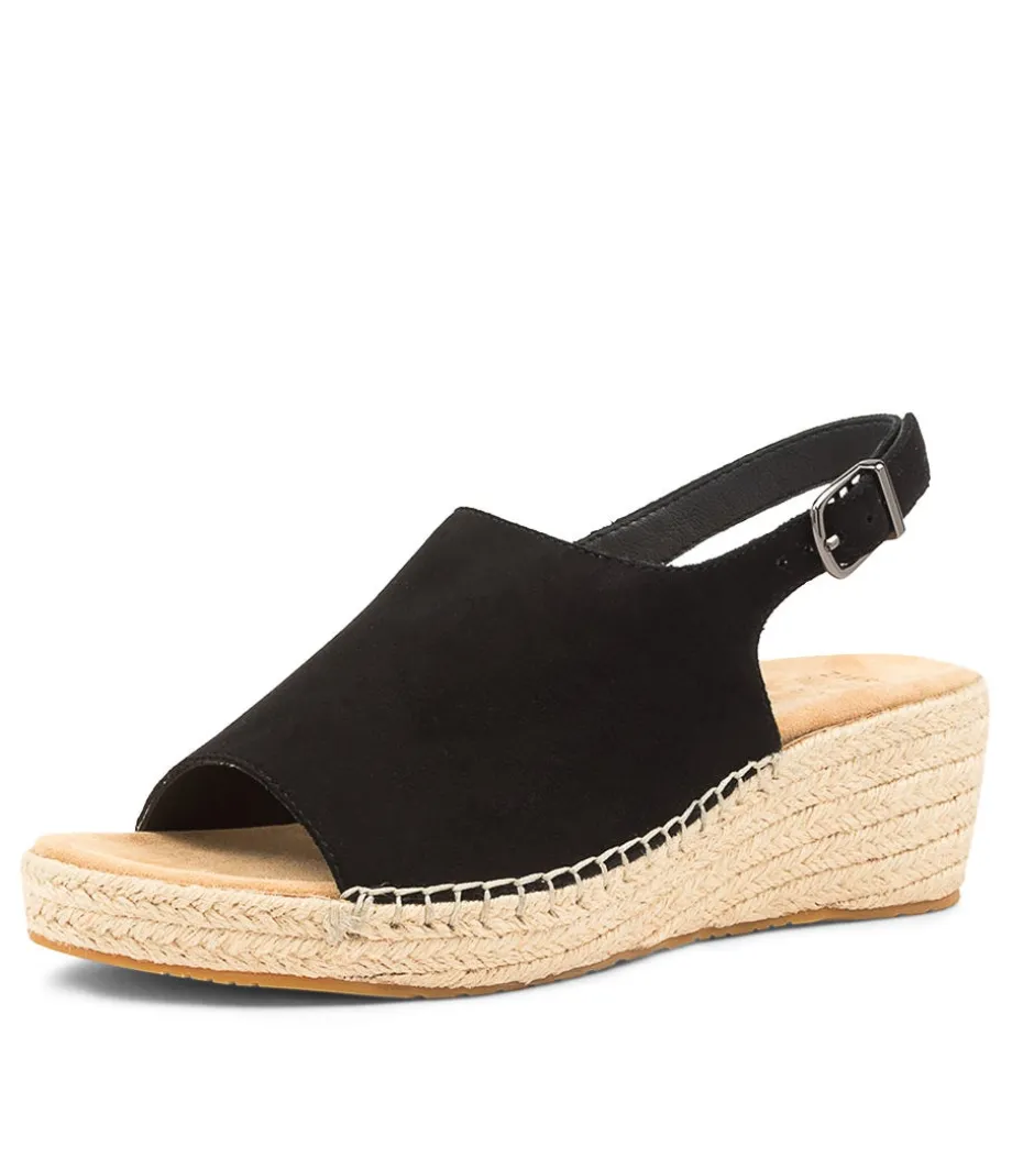 Kyrin Xw Black Suede Espadrilles