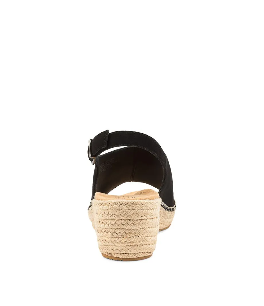 Kyrin Xw Black Suede Espadrilles