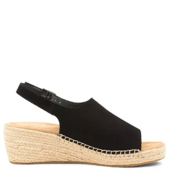 Kyrin Xw Black Suede Espadrilles