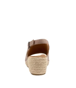 Kyrin Xw Taupe Leather Espadrilles