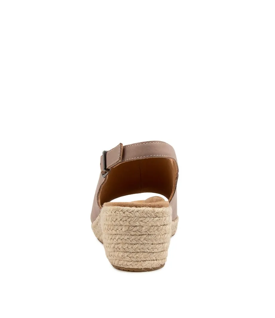 Kyrin Xw Taupe Leather Espadrilles