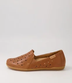 Lagos W Tan Leather Loafers