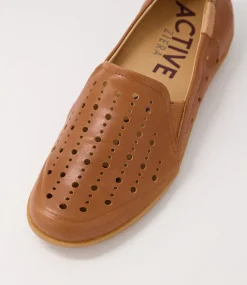 Lagos W Tan Leather Loafers