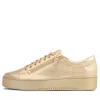 Laila Gold Croco Leather Sneakers Gs
