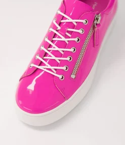 Laila Hot Pink Patent Leather Sneakers Ws