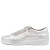 Laila Silver Leather Sneakers