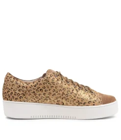 Laila Taupe Caramel Suede Sneakers