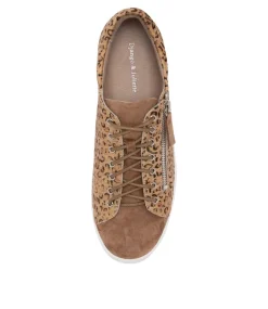 Laila Taupe Caramel Suede Sneakers