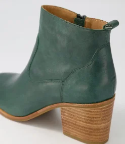 Landins W Emerald Leather Ankle Boots