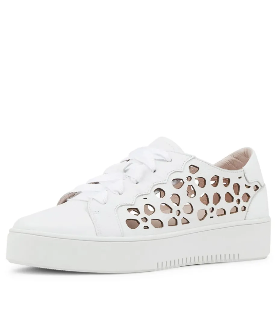 Lassin White Leather Sneakers