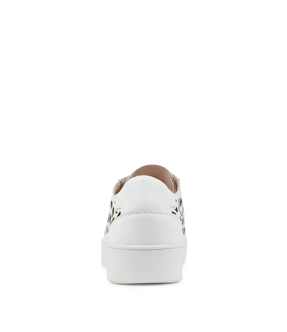 Lassin White Leather Sneakers
