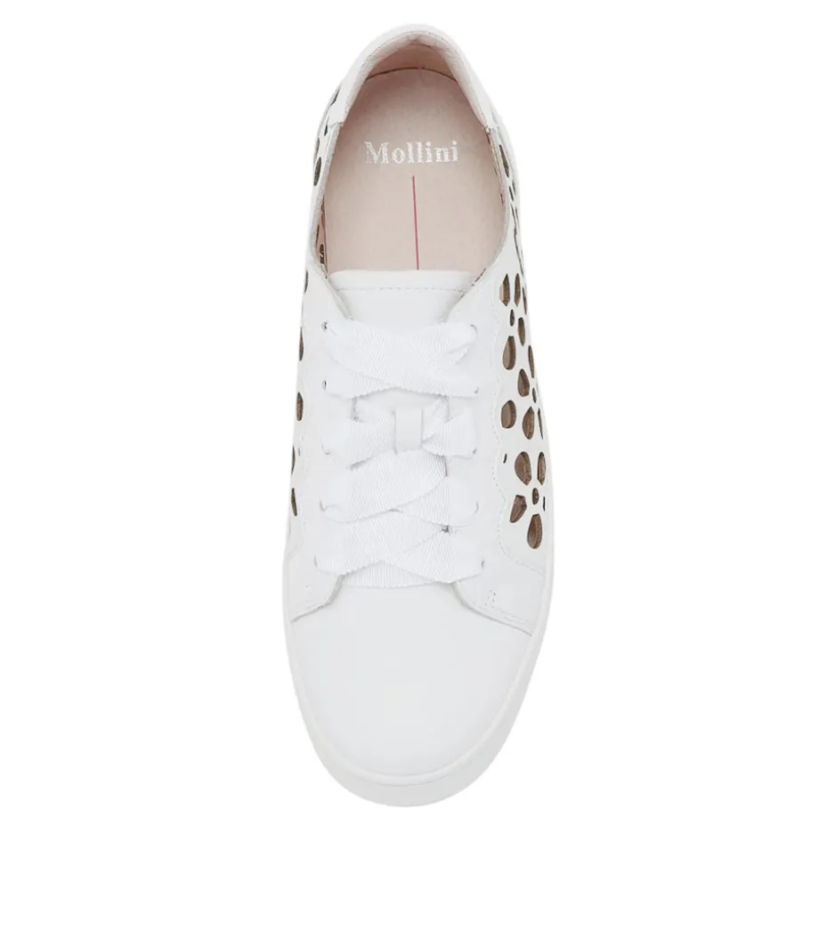 Lassin White Leather Sneakers