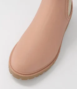 Laurina Blush Gumboot Chelsea Boots