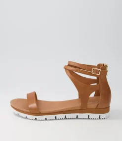 Lawun Tan Leather Sandals