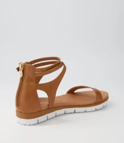 Lawun Tan Leather Sandals