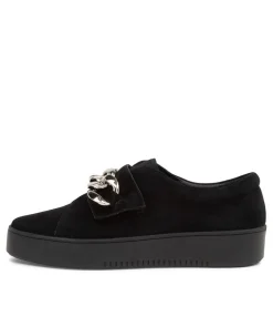 Layan Black Suede Sneakers Bs