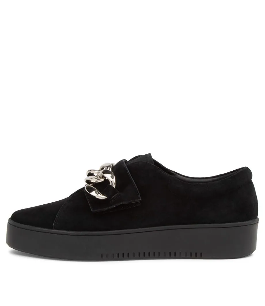 Layan Black Suede Sneakers Bs