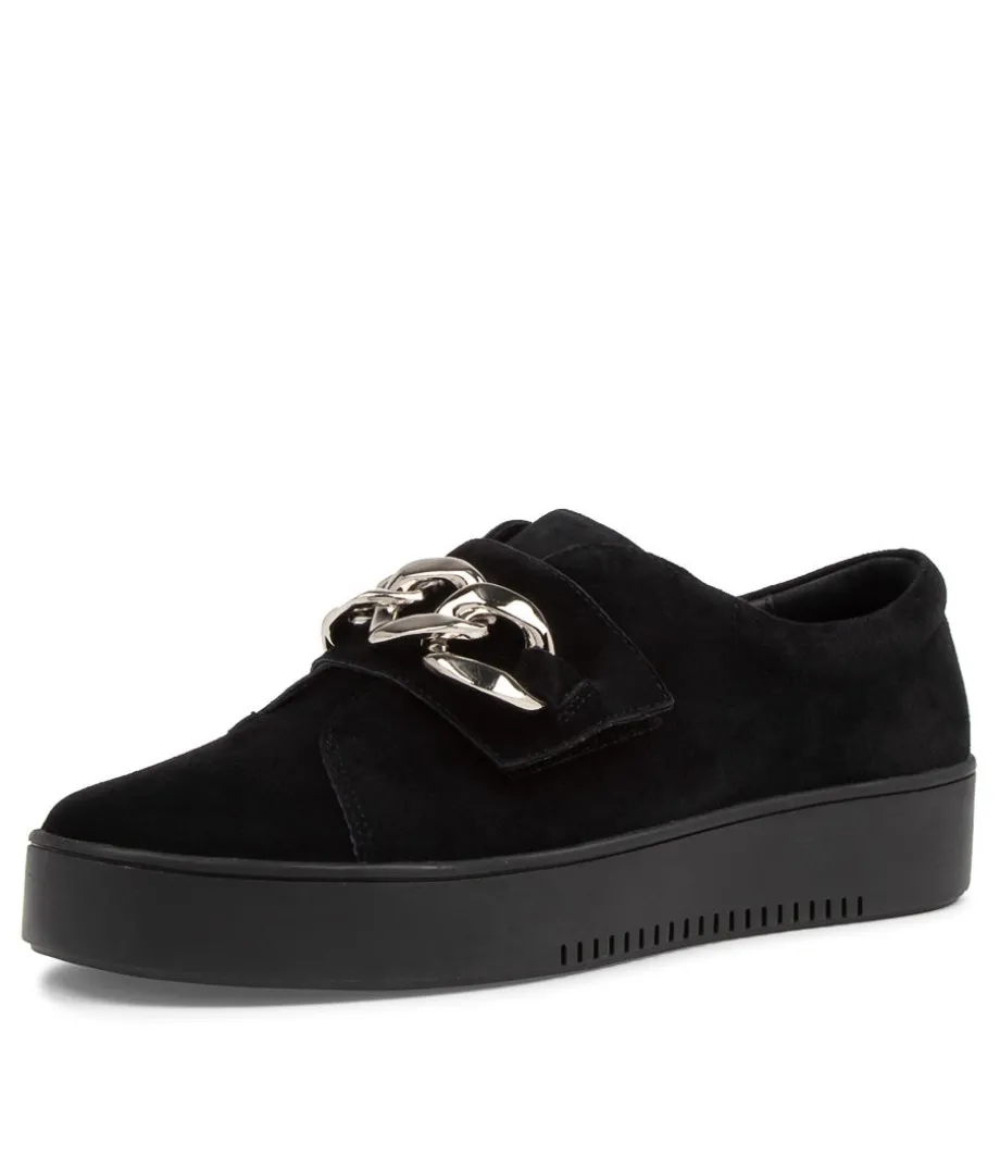 Layan Black Suede Sneakers Bs