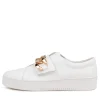 Layan White Leather Sneakers White Sole