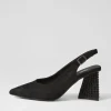 Lesnoy Black Suede Jewels Heels